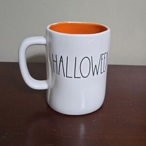 Rae Dunn Happy Halloween Orange Interior Mug